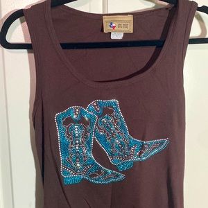 Cowgirl Boot Tank